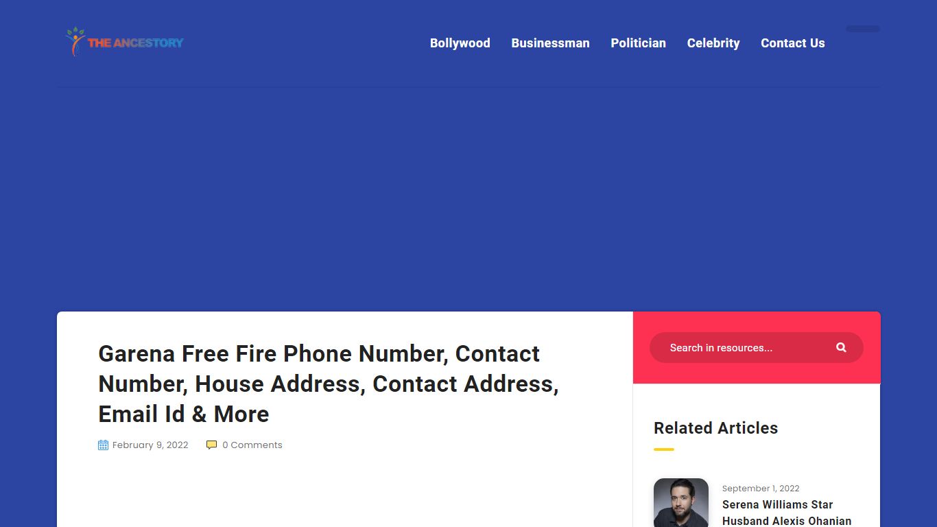 Garena Free Fire Phone Number, Contact Number, Email Id - theancestory.com